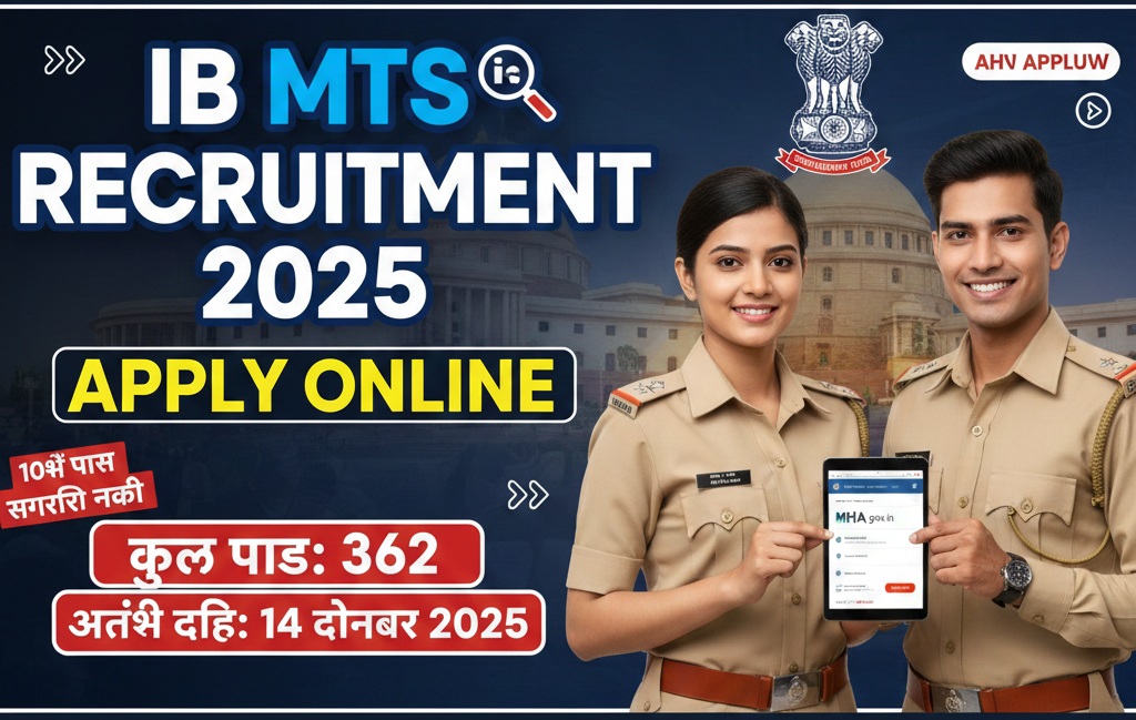 IB MTS Recruitment 2025 Apply Online