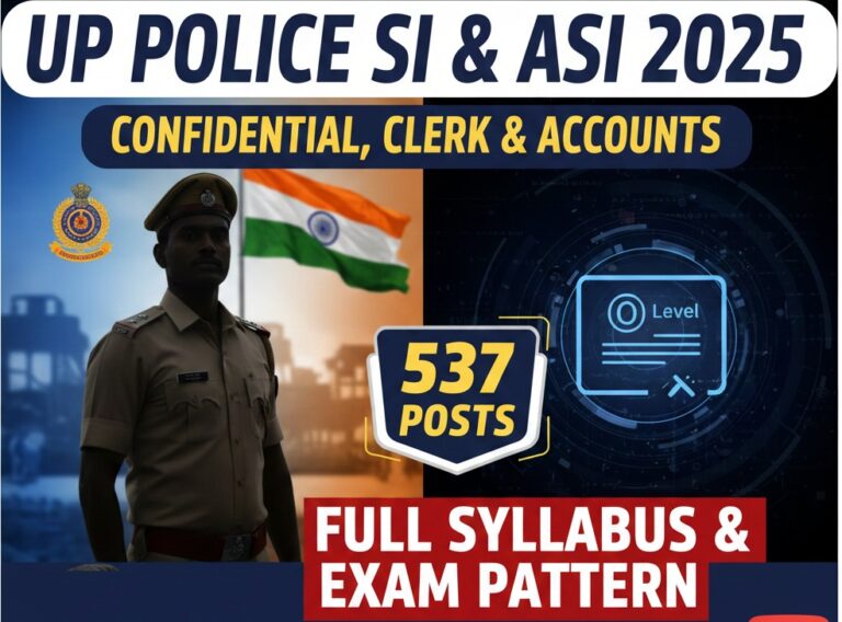 UP Police SI & ASI Recruitment 2025