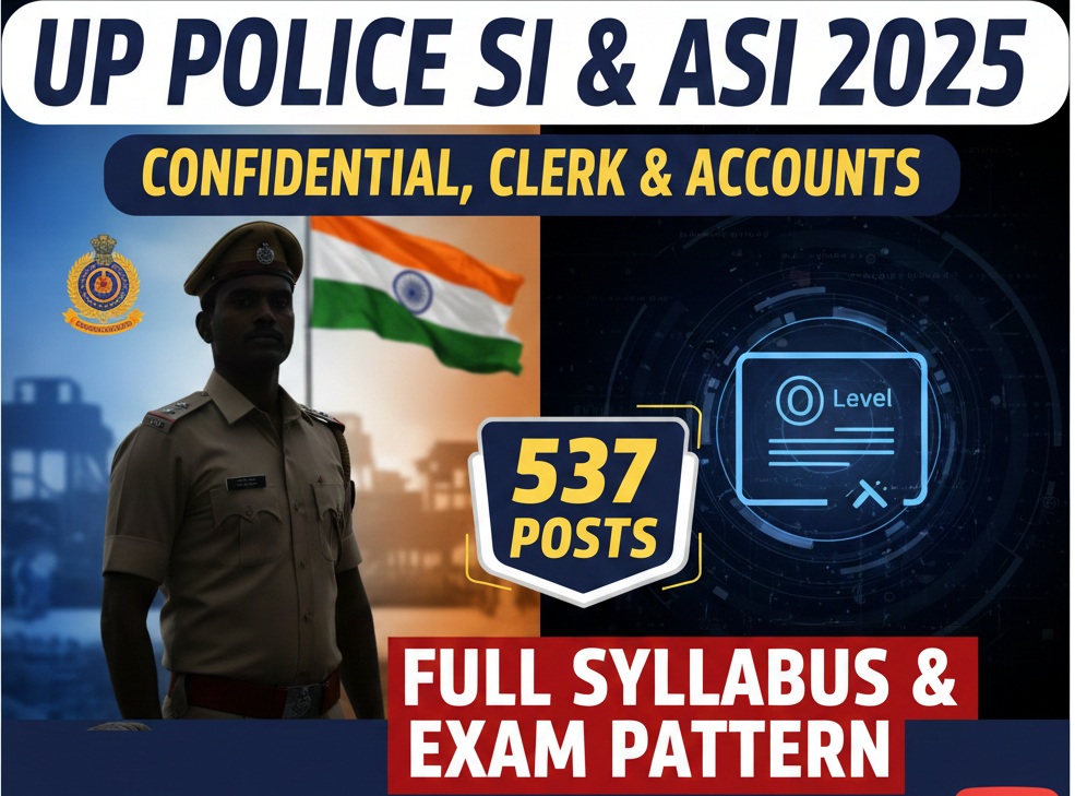 UP Police SI & ASI Recruitment 2025
