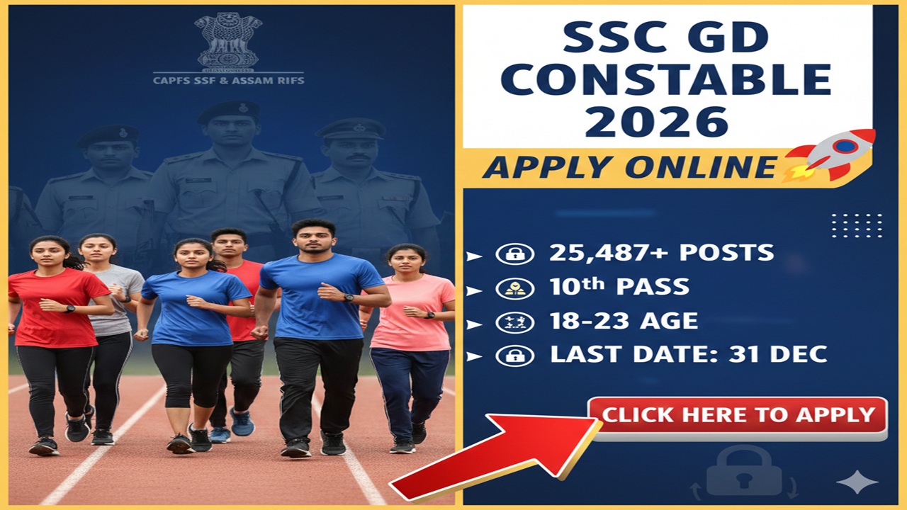 SSC GD Constable Recruitment 2026 Apply Online