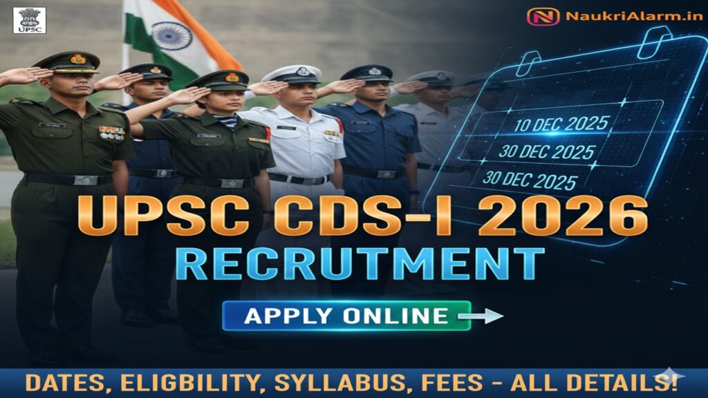 UPSC CDS-I Combined Defence Service Recruitment 2026