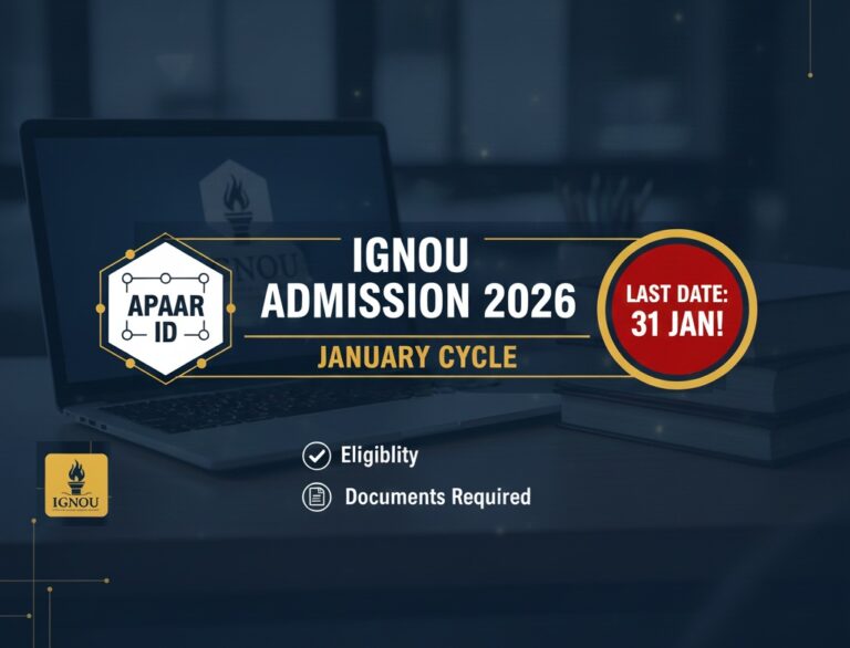 IGNOU ODL Admission January 2026