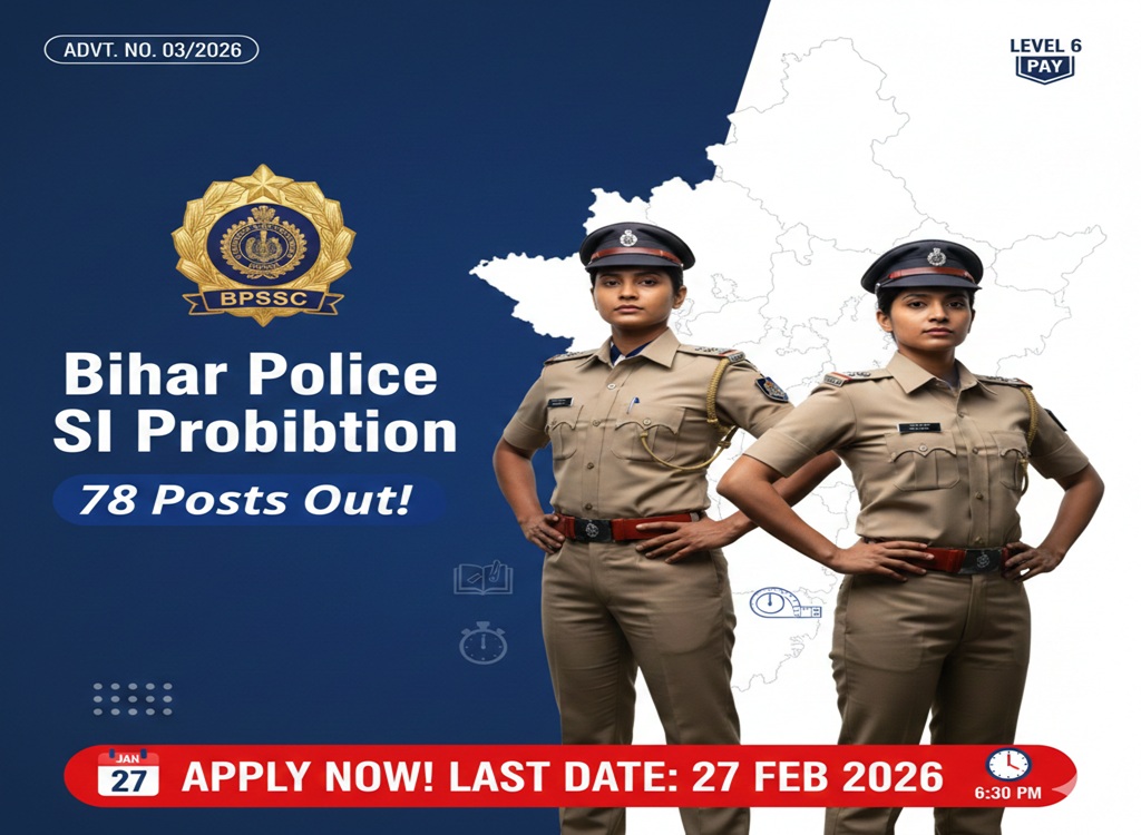 Bihar Police Sub-Inspector (Prohibition) Recruitment 2026