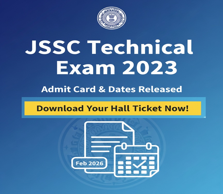JSSC Technical Graduate Level Exam 2023 Admit Card-Out