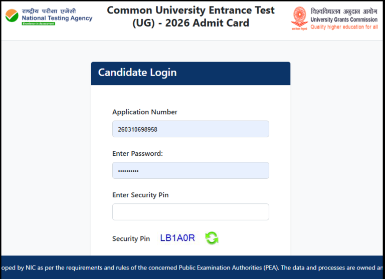 CUET UG Admit Card 2026 जारी, यहां से करें डाउनलोड – परीक्षा 11 मई से शुरू