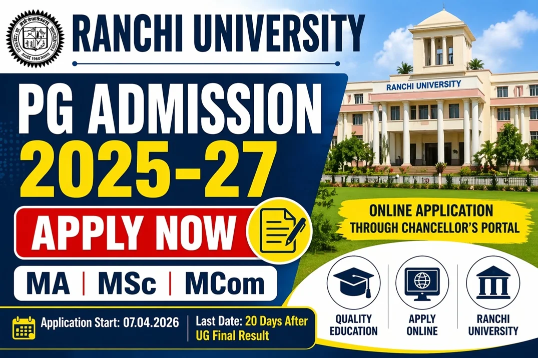 ranchi-university-pg-admission-2025-27-begins-apply-now-online